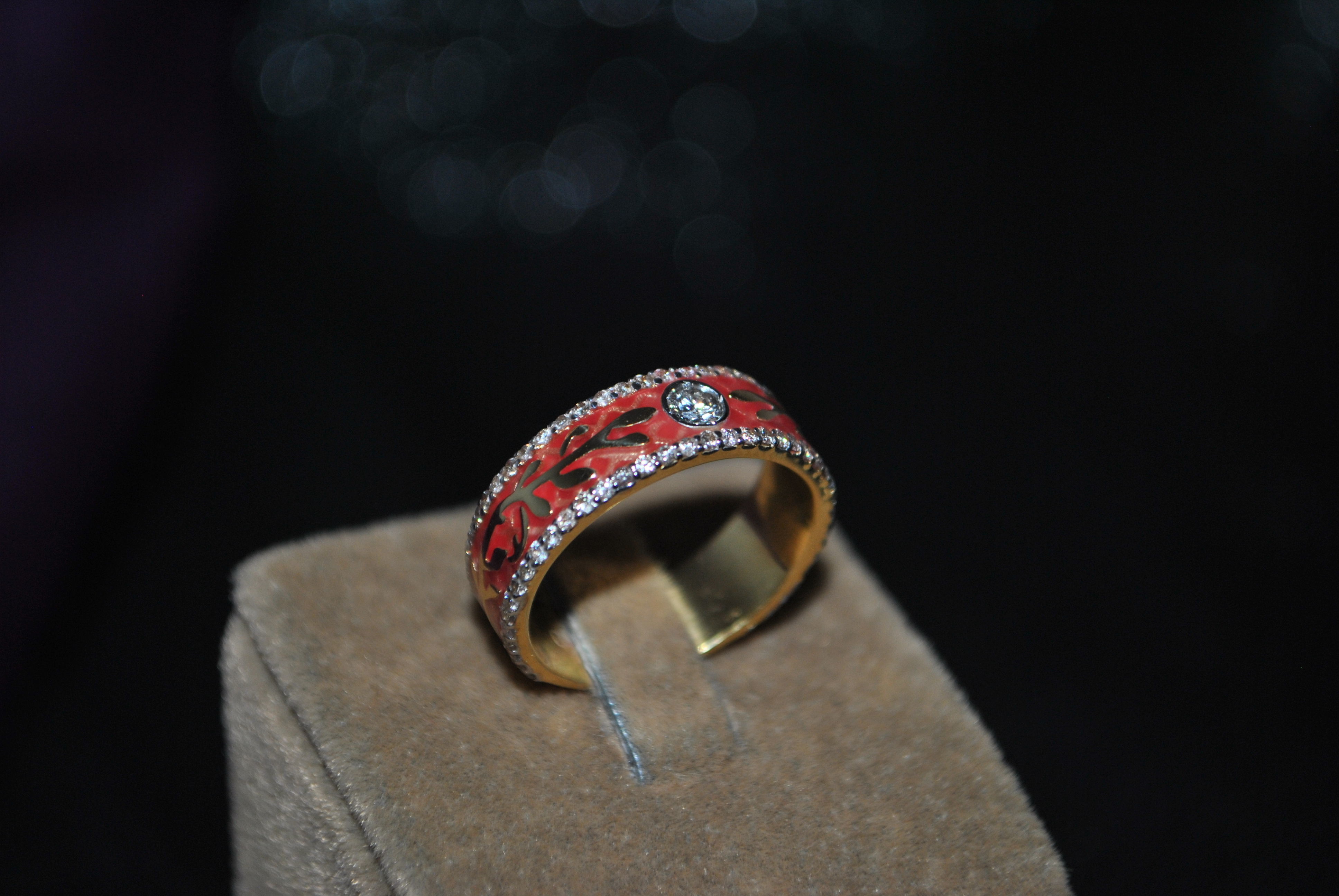 Ring with enamel 3D print model_6