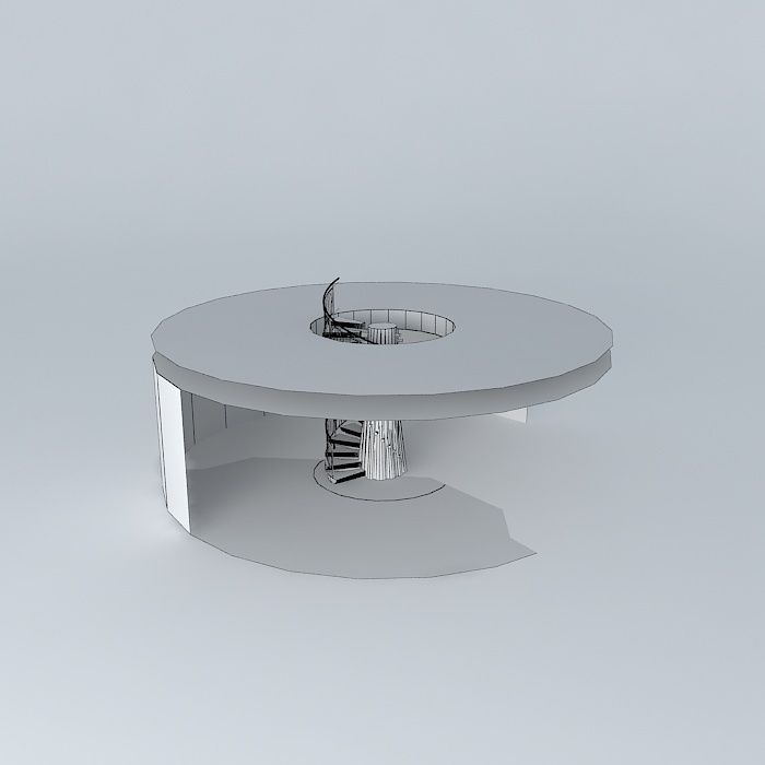 Custom Tree Trunk Stairs Free 3D model_3