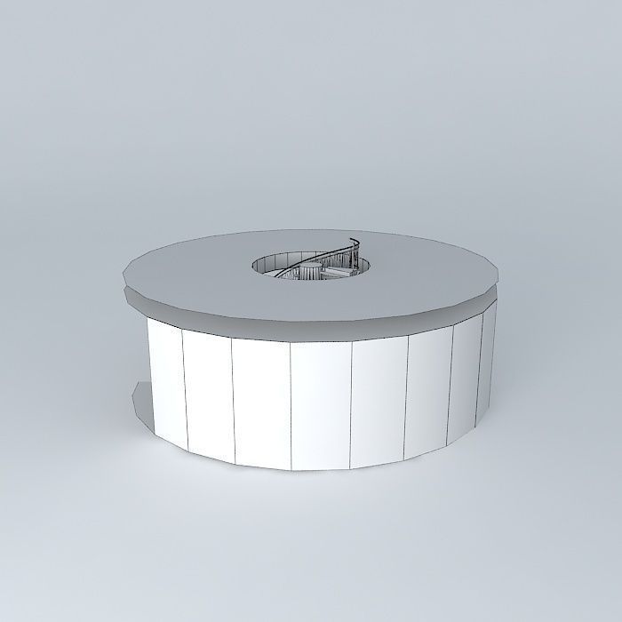 Custom Tree Trunk Stairs Free 3D model_4