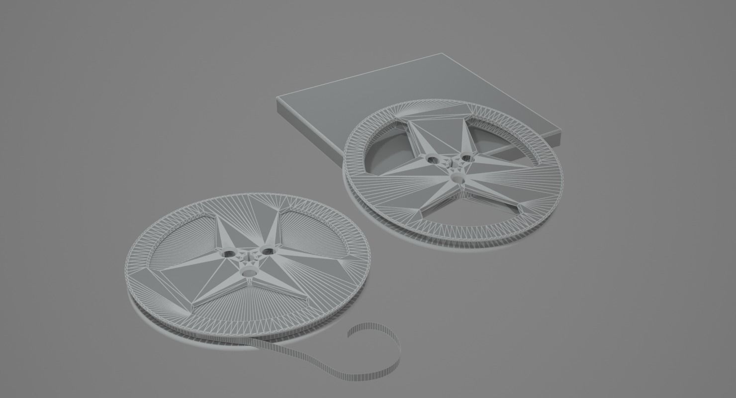 Maxell Reel Tape 3D model_13