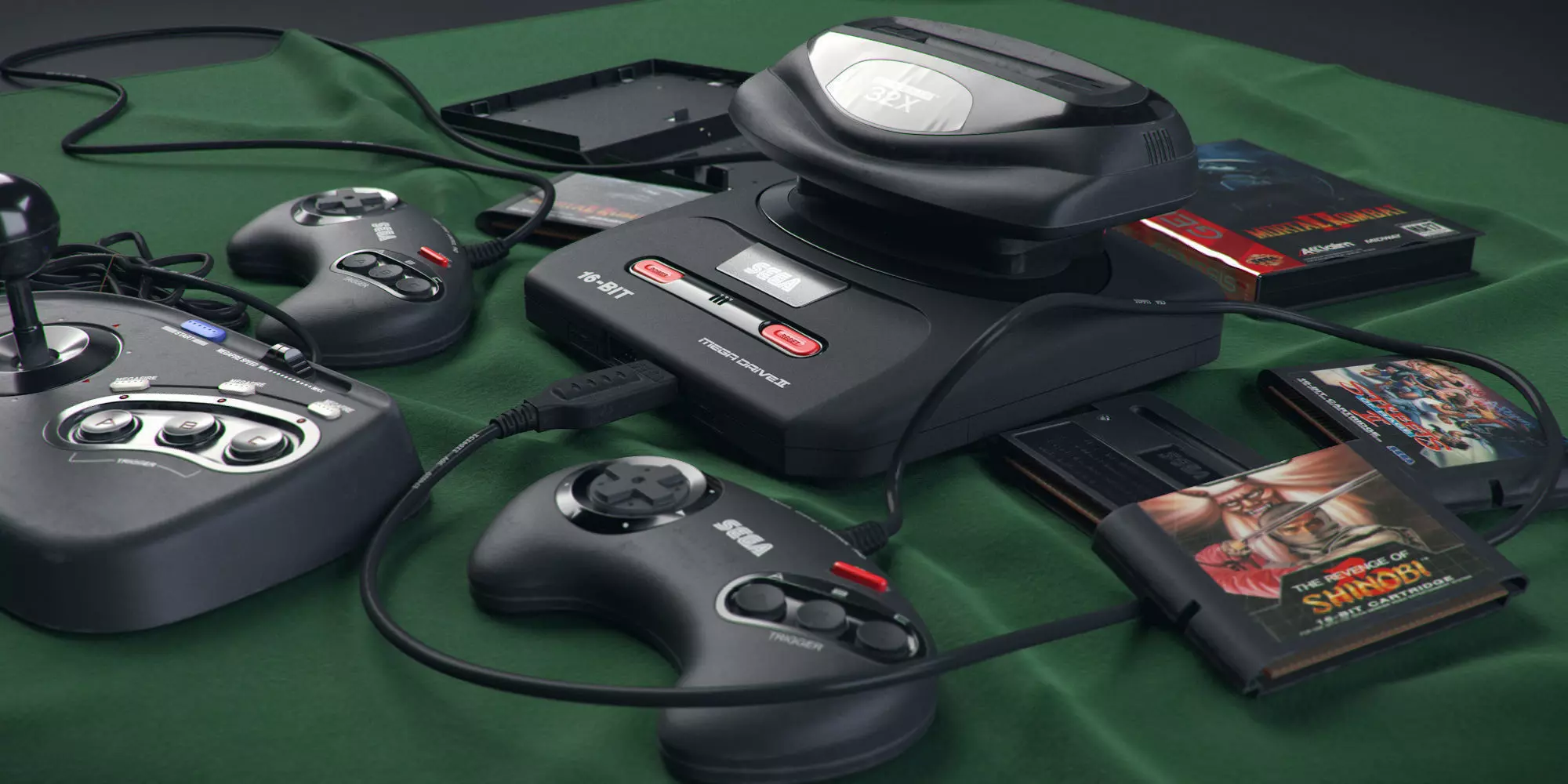 SEGA Megadrive 2 PACK LARGE SCENE 3D MODEL 3D model