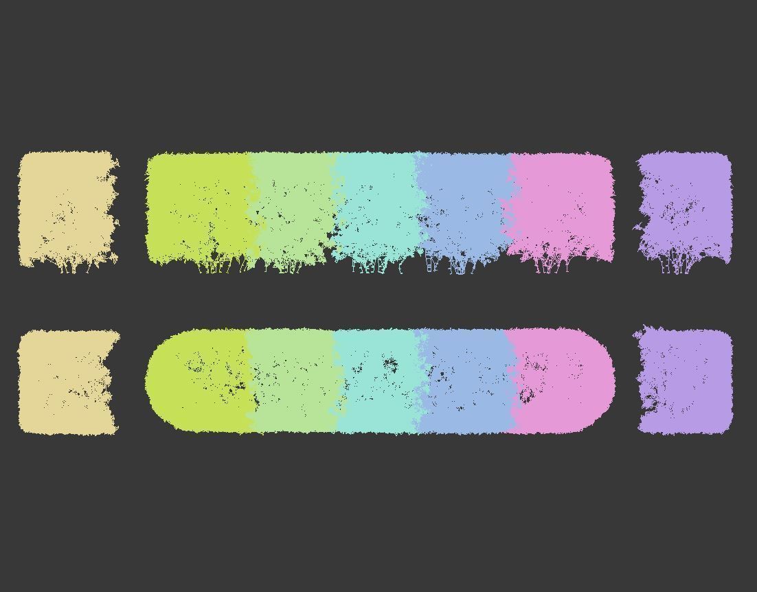 Cotoneaster lucidus 5 hedges collection 3D model_15