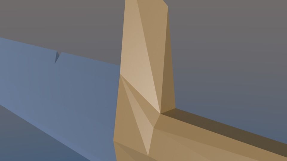 Sword LowPoly Low-poly 3D model_7