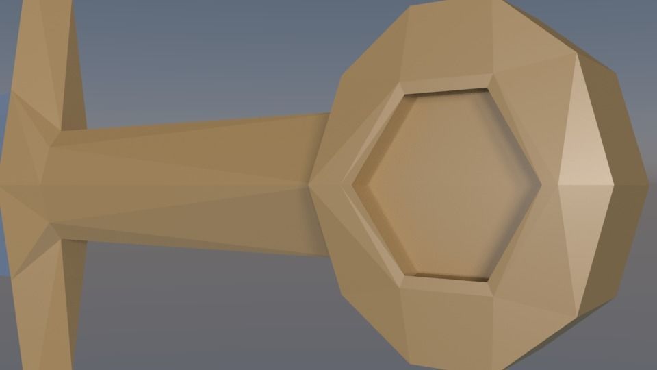 Sword LowPoly Low-poly 3D model_8
