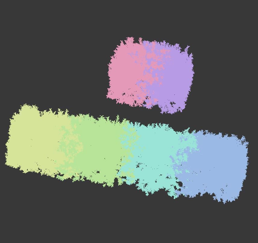 Buxus Sempervirens 4 hedges collection 3D model_7