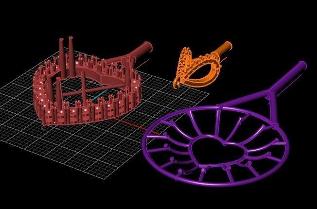 Pendant heart 3D print model_3