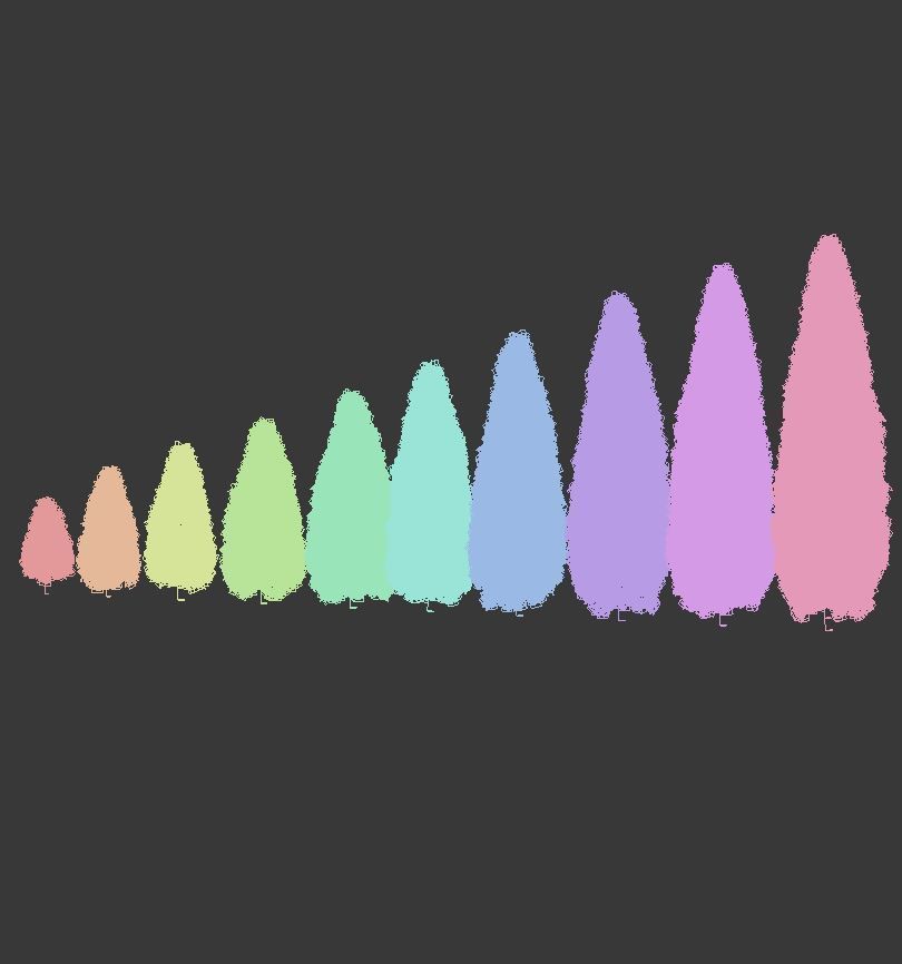 Thuya occidentalis Nr2 - Smaragd 10 sizes 3D model_4