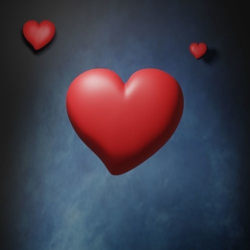 Simple Heart - stl and gltf 3D print model