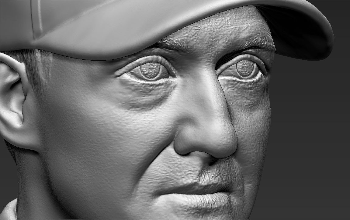Michael Schumacher Lewis Hamilton busts full color 3D printing 3D Model Collection_22