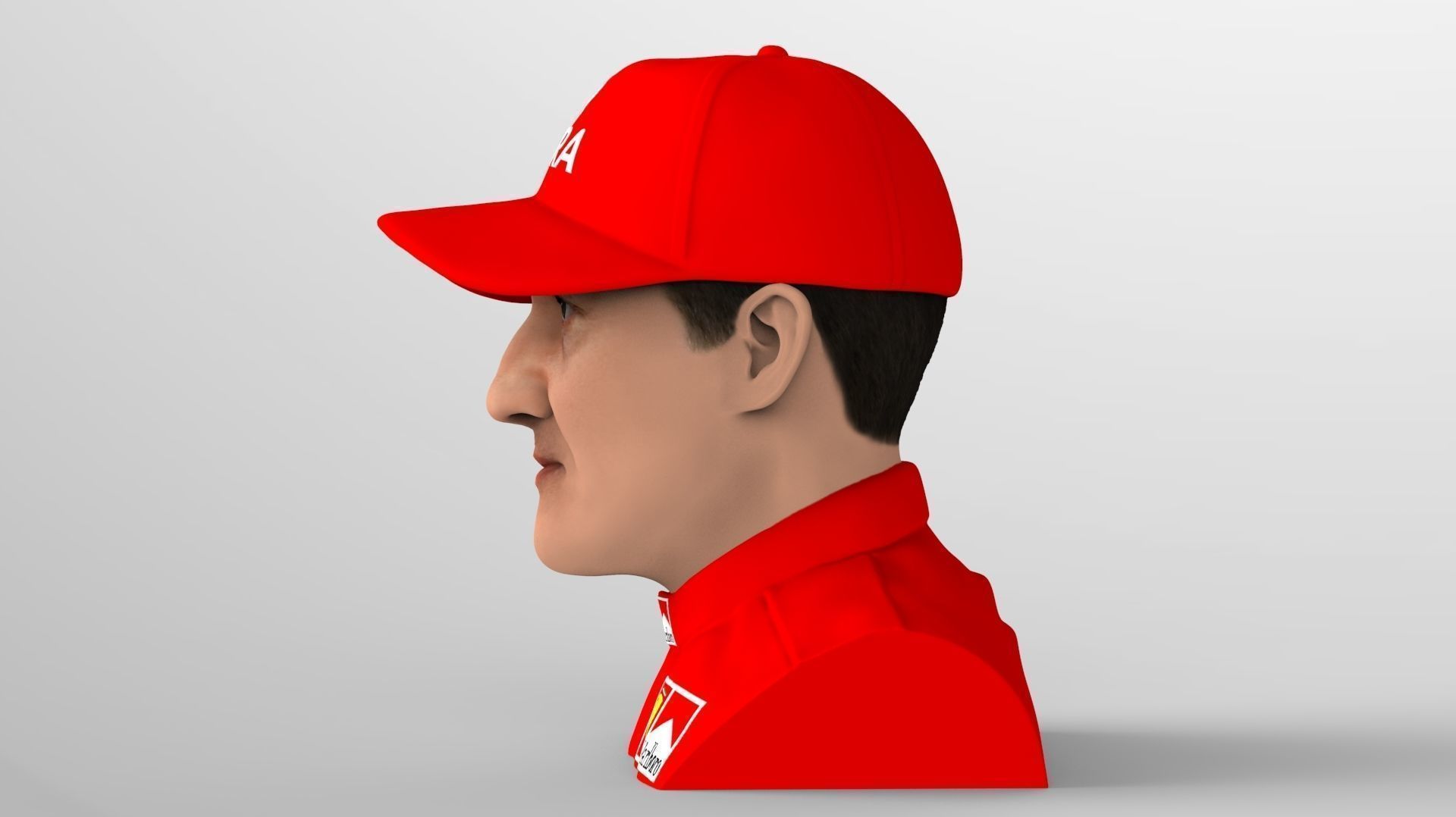 Michael Schumacher Lewis Hamilton busts full color 3D printing 3D Model Collection_6
