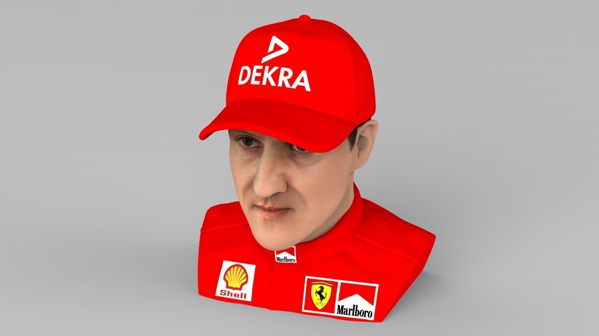 Michael Schumacher Lewis Hamilton busts full color 3D printing 3D Model Collection_10