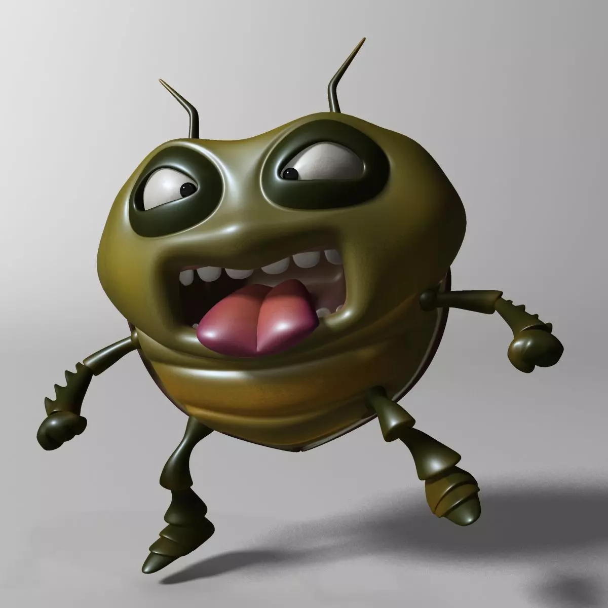 Cartoon Bug RIGGED Low-poly 3D model_0