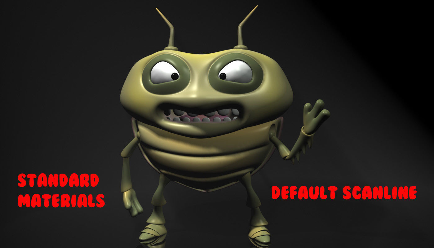 Cartoon Bug RIGGED Low-poly 3D model_9