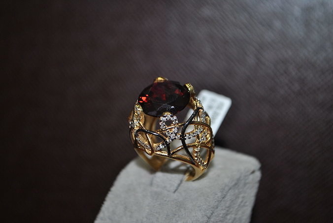 Ring big gem 3D print model