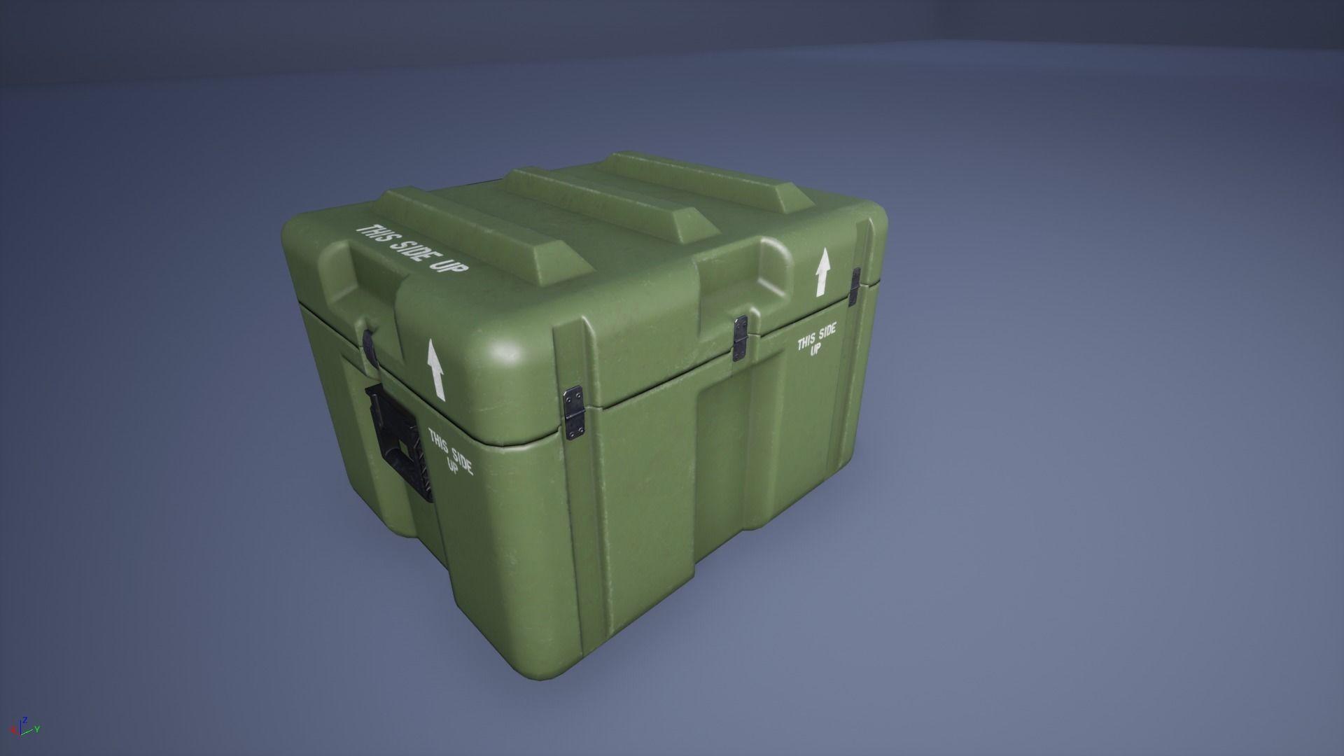 Military Case Pack Low-poly 3D model_6