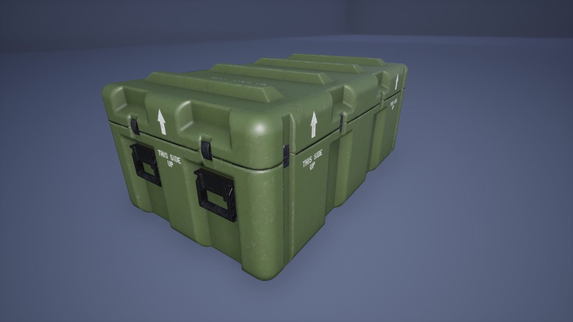 Military Case Pack Low-poly 3D model_4