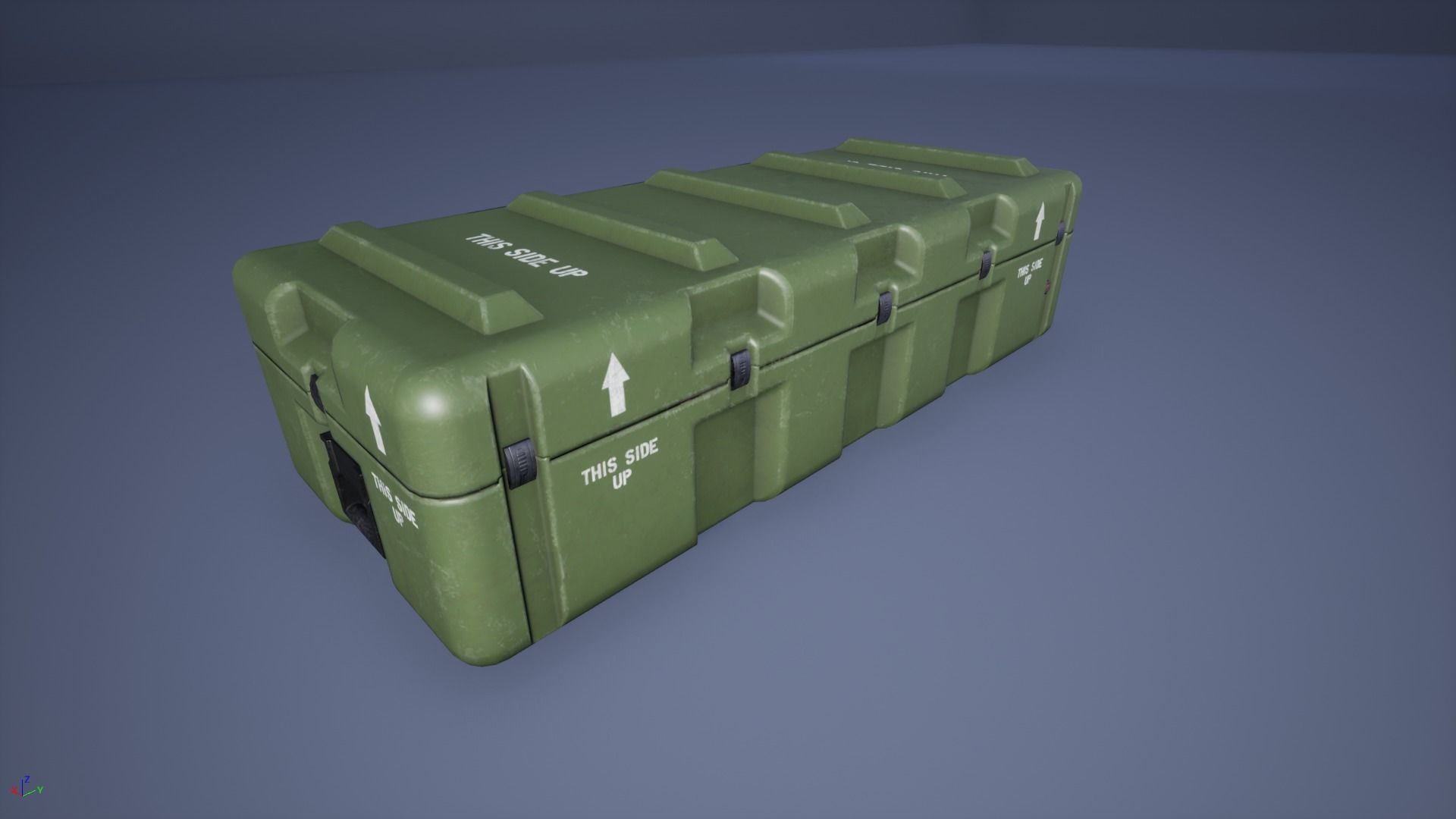 Military Case Pack Low-poly 3D model_7