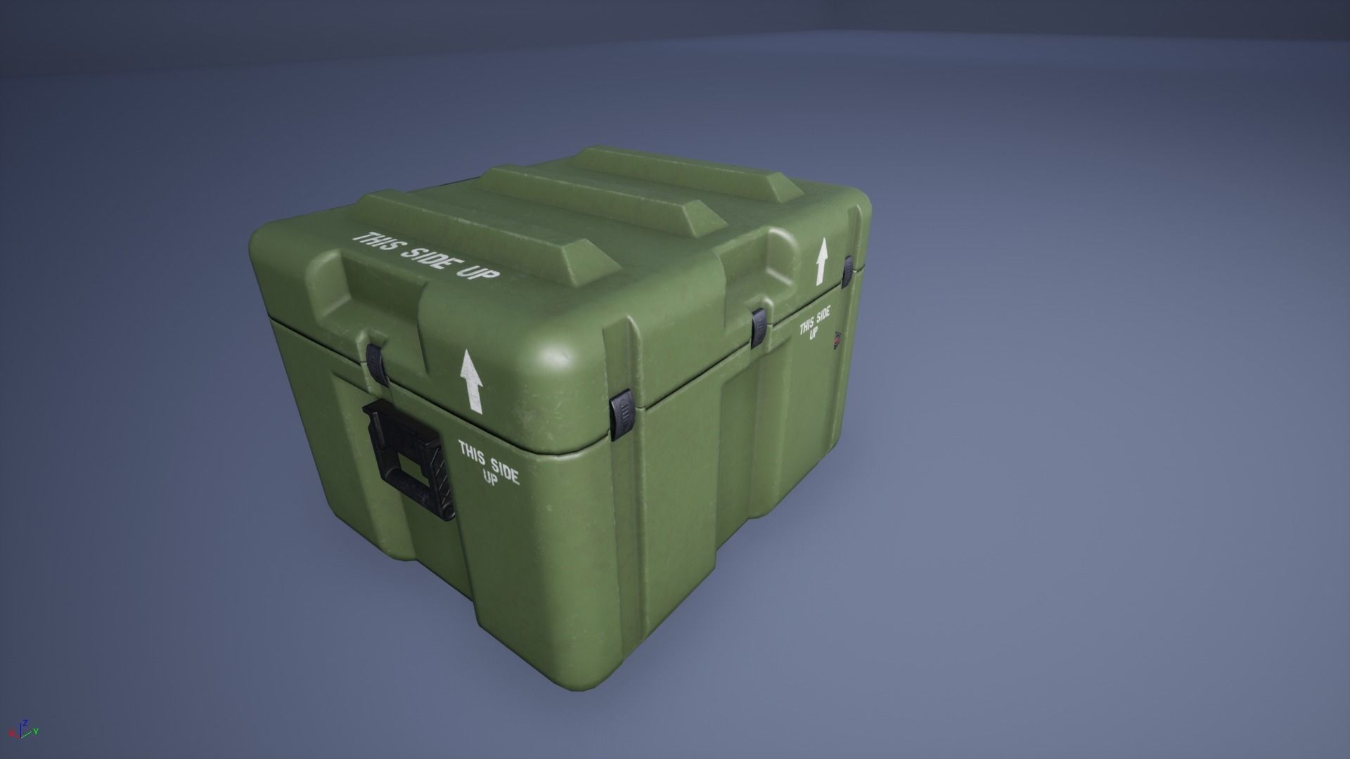 Military Case Pack Low-poly 3D model_5