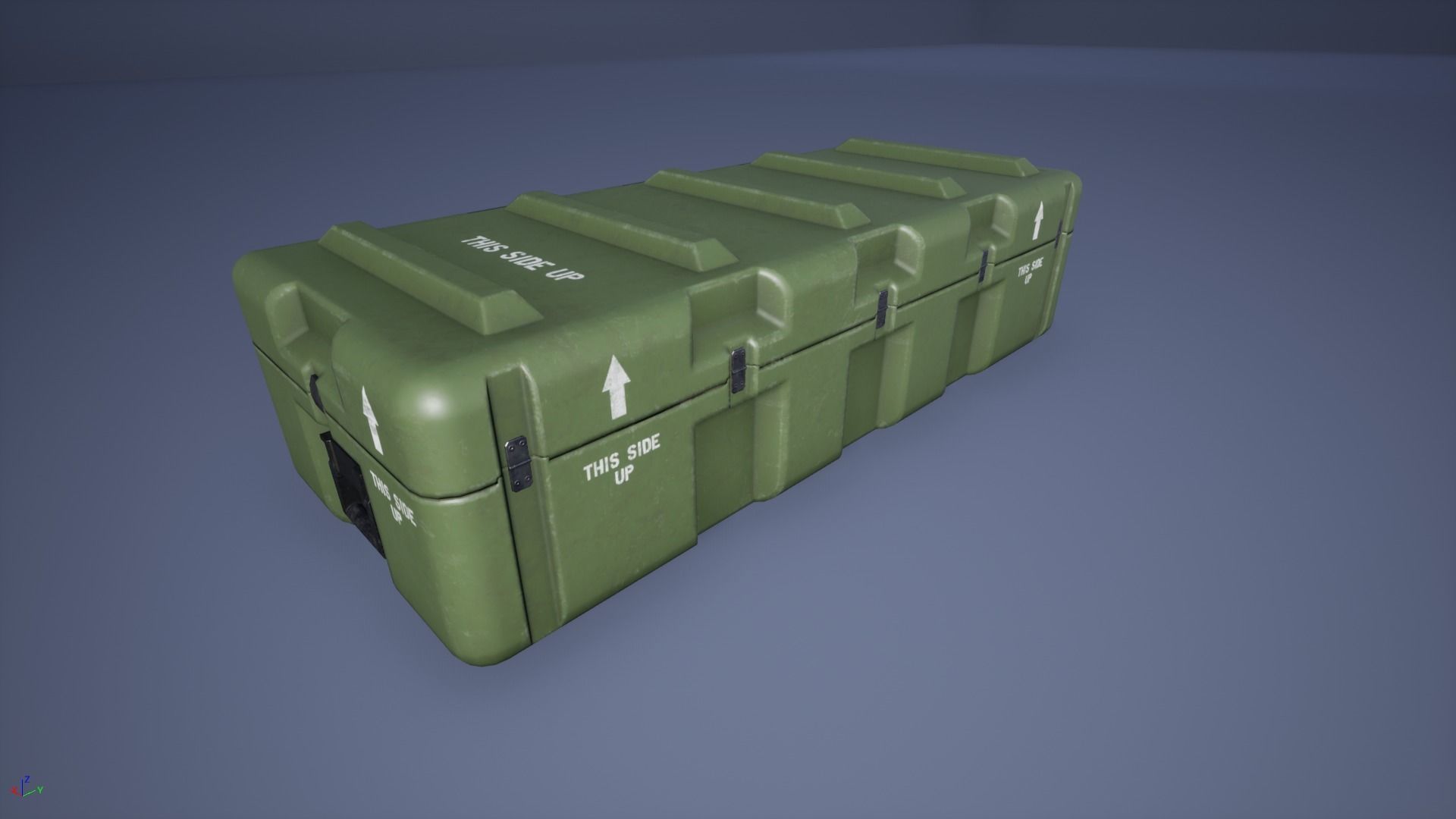 Military Case Pack Low-poly 3D model_8
