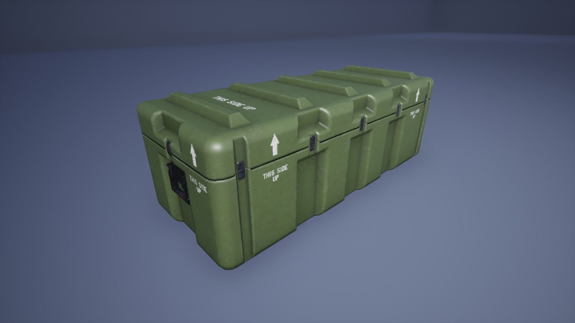 Military Case Pack Low-poly 3D model_2