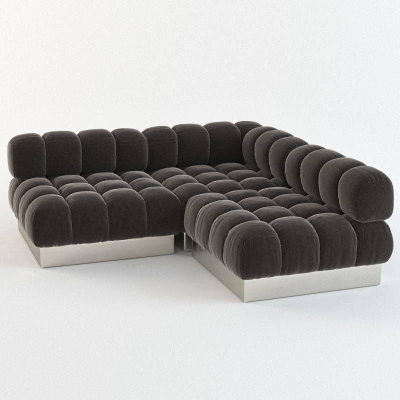 Harvey Probber sectional sofa  3D model_3