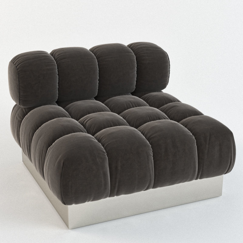 Harvey Probber sectional sofa  3D model_7