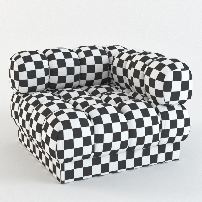 Harvey Probber sectional sofa  3D model_6