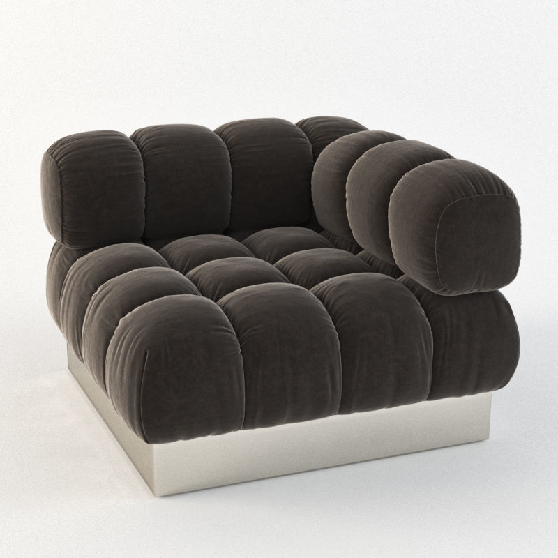 Harvey Probber sectional sofa  3D model_4