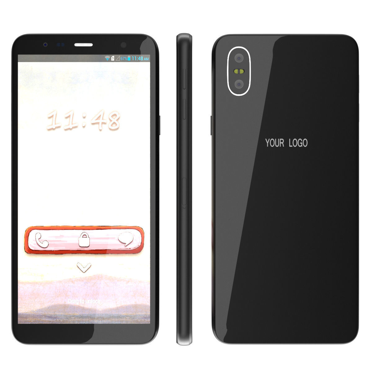 Generic Smartphone 3D model_1