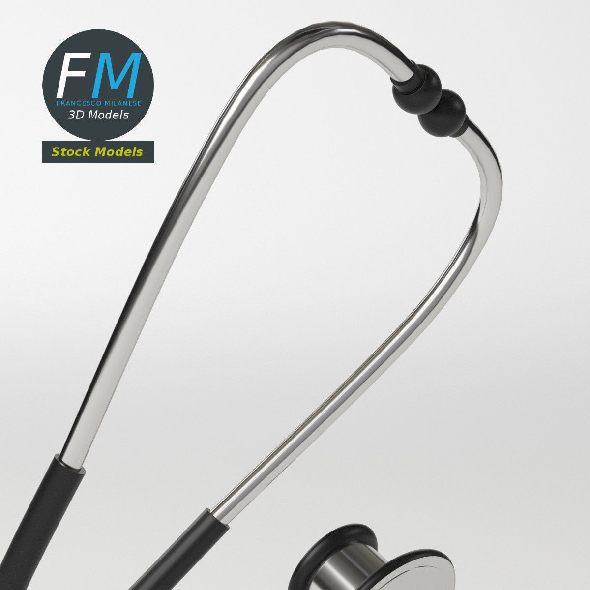 Stethoscope 3D model_5