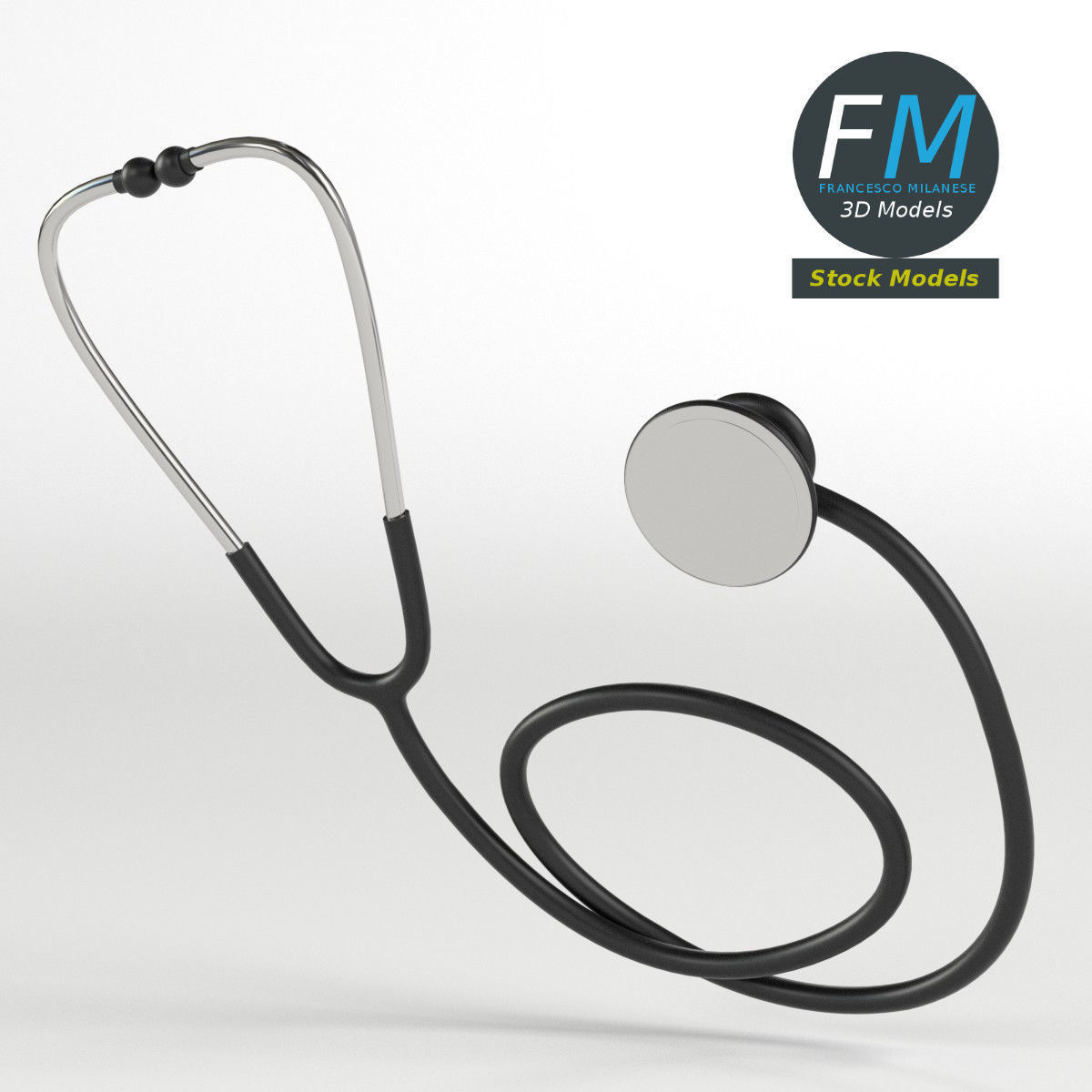 Stethoscope 3D model_3