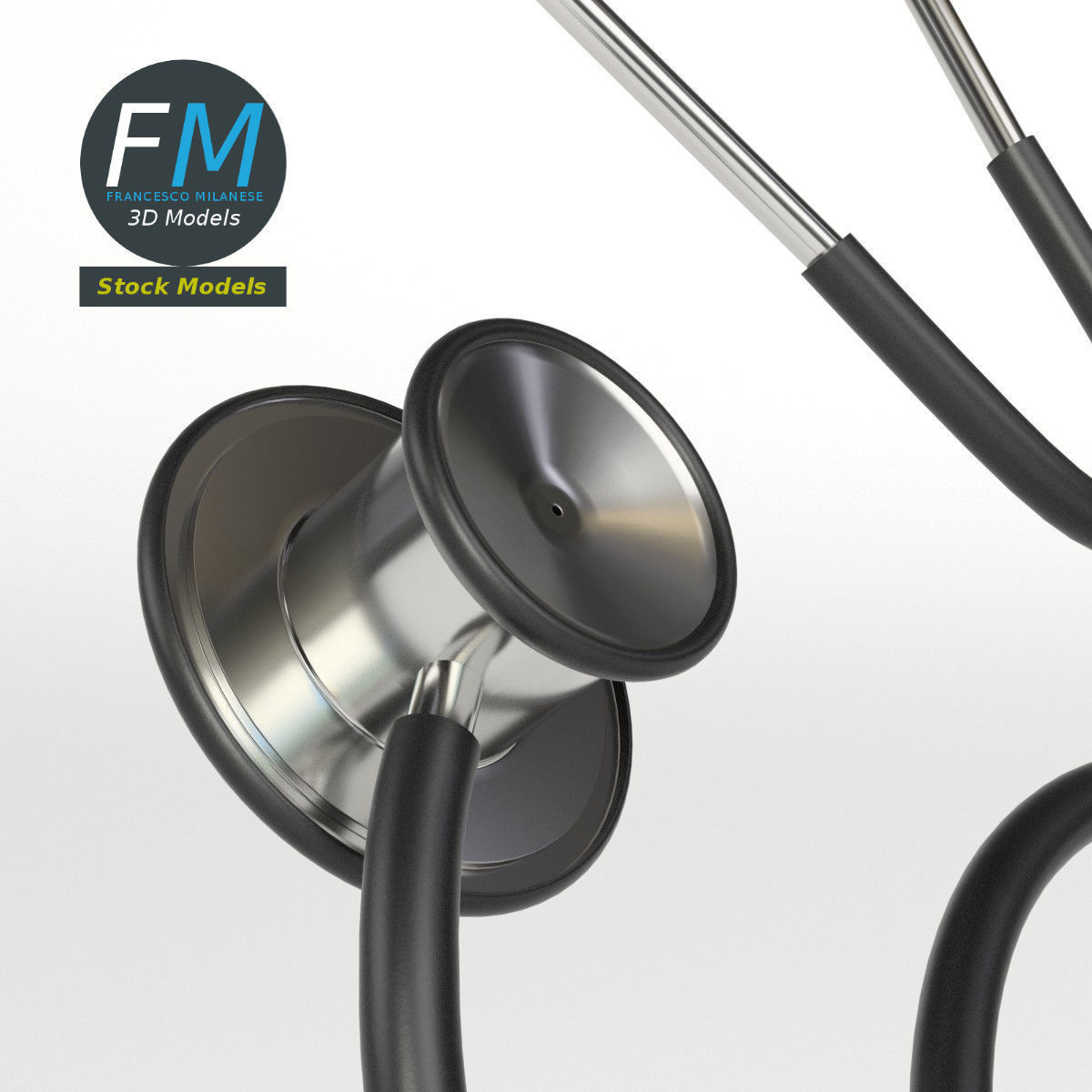Stethoscope 3D model_4