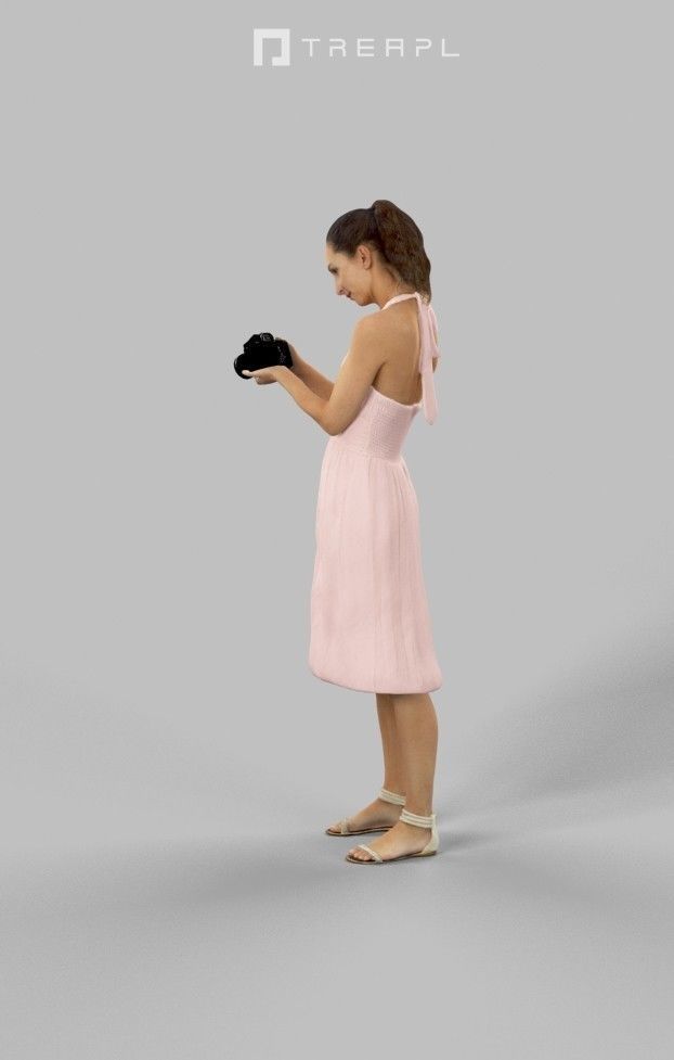 10x Man Woman Scanned Asian Foreground Casual People Vol02 3D Model Collection_32