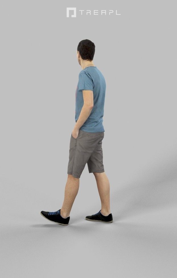 10x Man Woman Scanned Asian Foreground Casual People Vol02 3D Model Collection_16