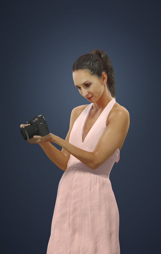 10x Man Woman Scanned Asian Foreground Casual People Vol02 3D Model Collection_26