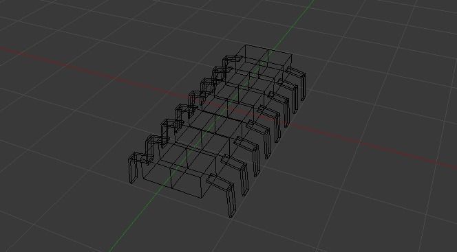 Microchip Low-poly 3D model_6