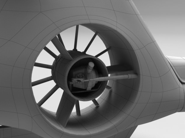 Helicopter Gazelle Warrior 3D model_19