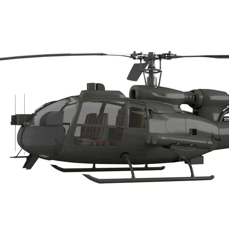 Helicopter Gazelle Warrior 3D model_1
