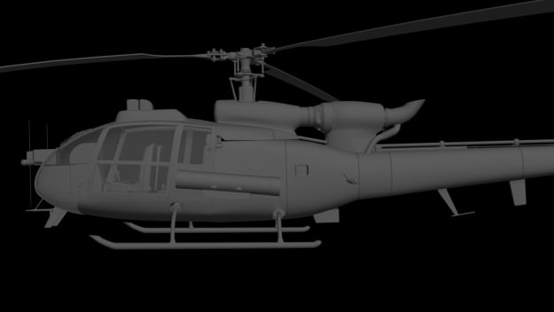 Helicopter Gazelle Warrior 3D model_13