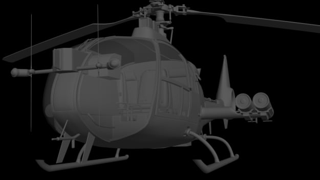 Helicopter Gazelle Warrior 3D model_11