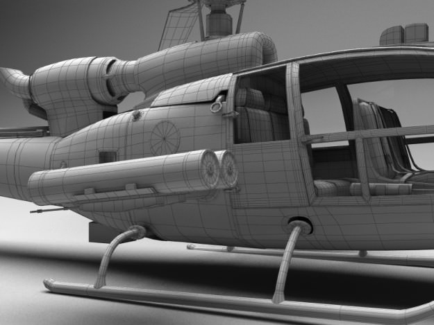 Helicopter Gazelle Warrior 3D model_27