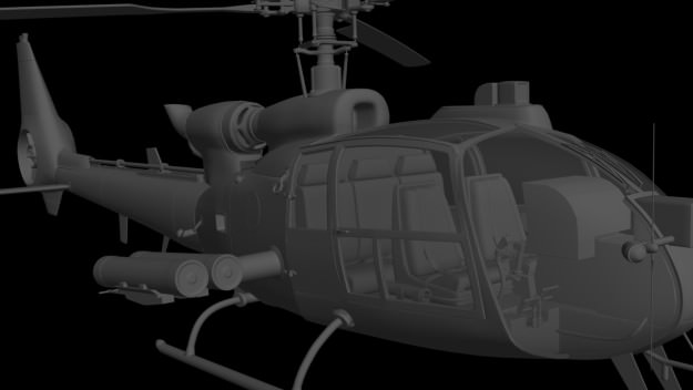 Helicopter Gazelle Warrior 3D model_10
