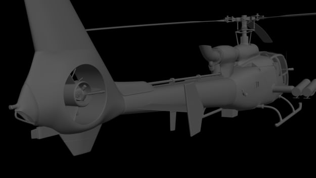 Helicopter Gazelle Warrior 3D model_15