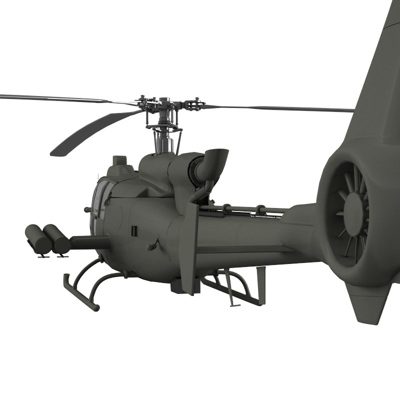 Helicopter Gazelle Warrior 3D model_5