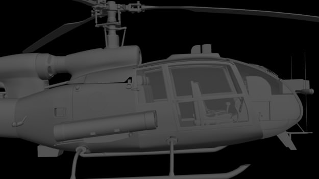 Helicopter Gazelle Warrior 3D model_9