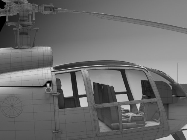 Helicopter Gazelle Warrior 3D model_23