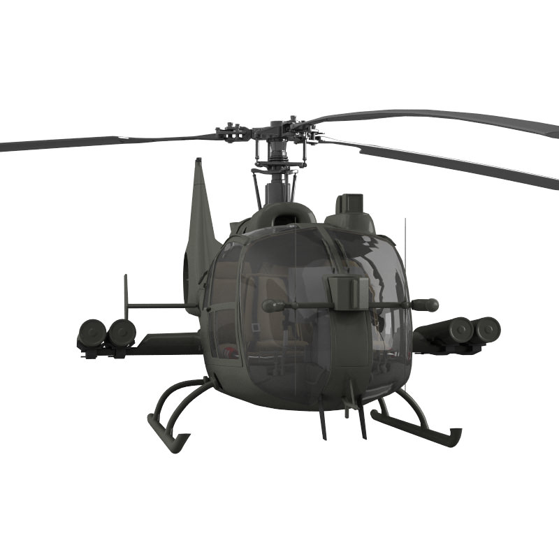 Helicopter Gazelle Warrior 3D model_2