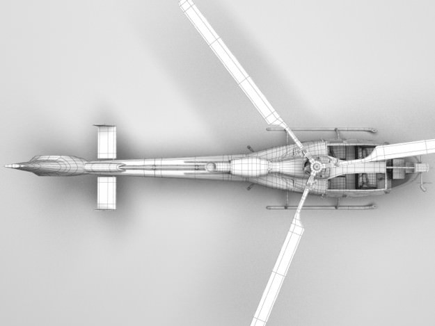 Helicopter Gazelle Warrior 3D model_24