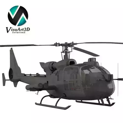 Helicopter Gazelle Warrior 3D model