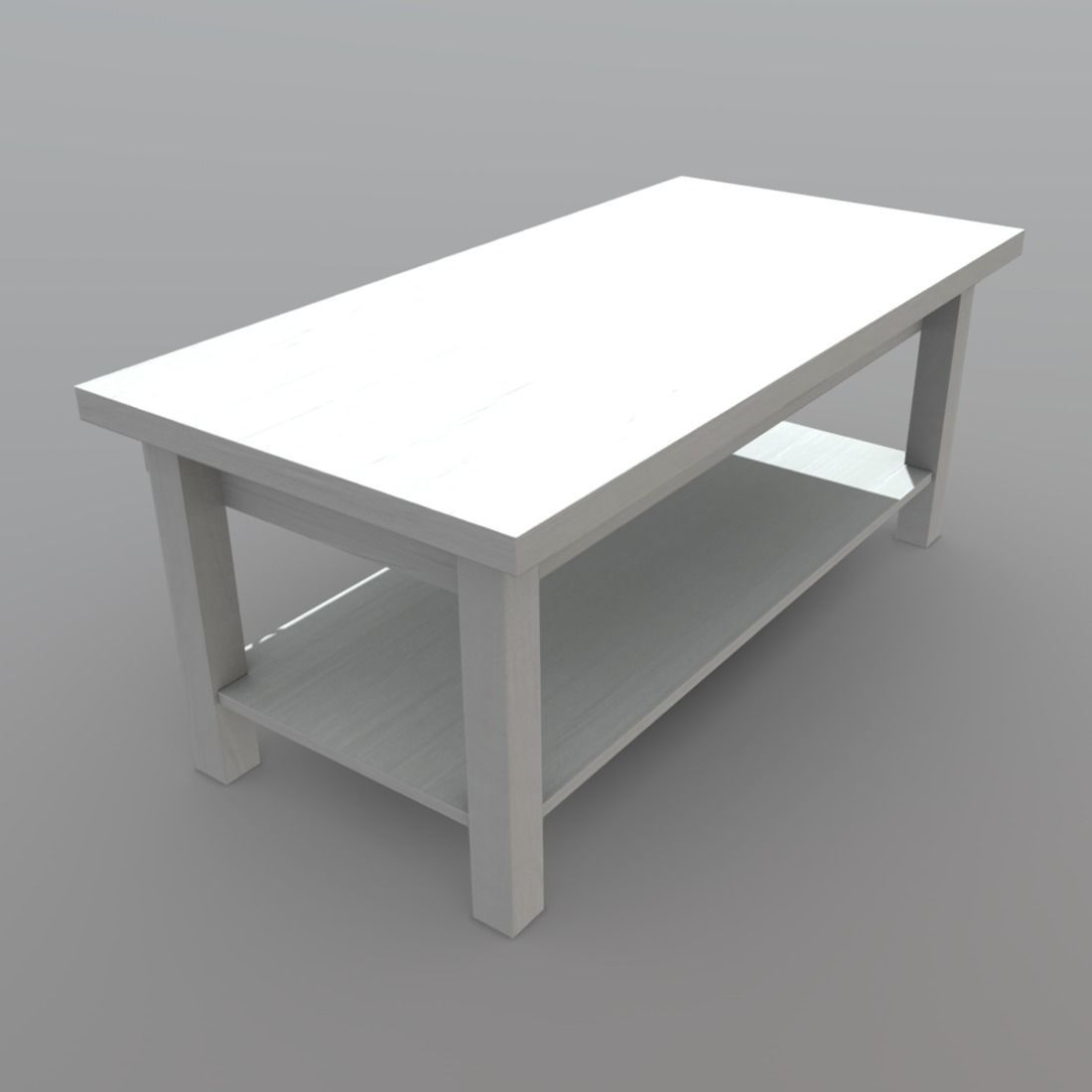 Table 2 coffee with drawers Low-poly 3D model_3